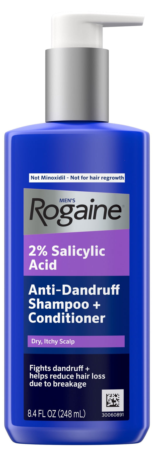 Men's Rogaine 2% Salicylic Acid Anti-Dandruff Shampoo + Conditioner
